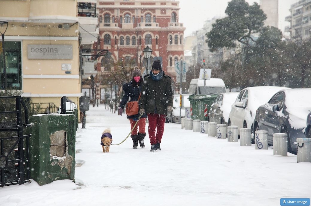 Κακοκαιρία ”Μήδεια” - Χιόνια και χαμηλές θερμοκρασίες στη μισή ηπειρωτική Ελλάδα