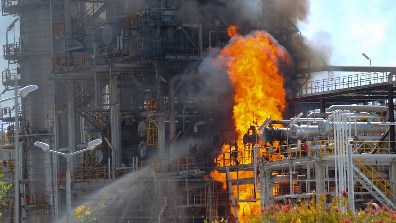 Φωτιά στη Motor Oil - Άμεση επέμβαση της πυρασφάλειας