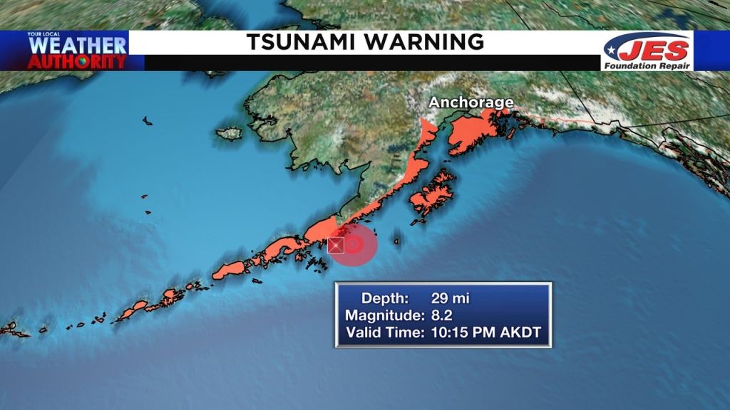 Sεισμός 8,2 Ρίχτερ στην Αλάσκα – Προειδοποίηση για τσουνάμι