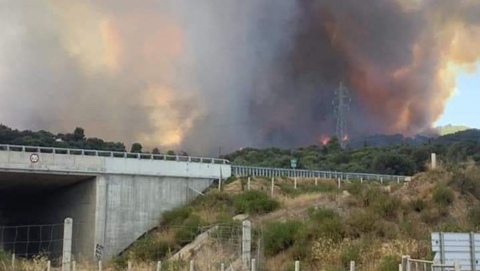 Φωτιά στη Ζήρια Αχαΐας - Εκκενώνονται οικισμοί