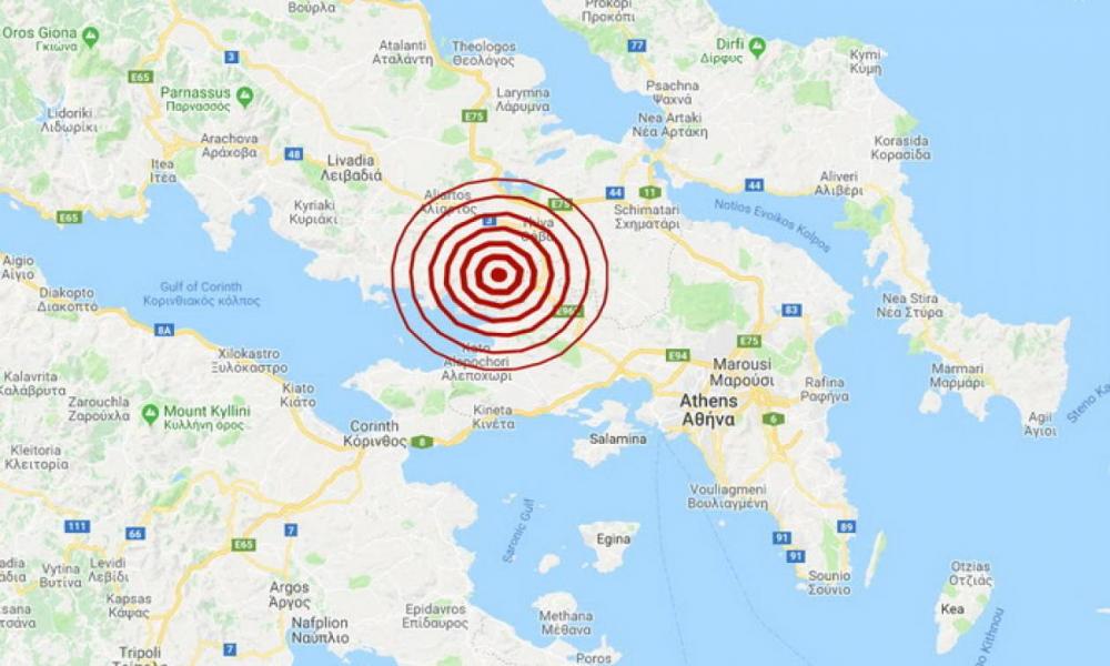 Νέος σεισμός 4,1 Ρίχτερ στη Θήβα – Αισθητός και στην Αττική
