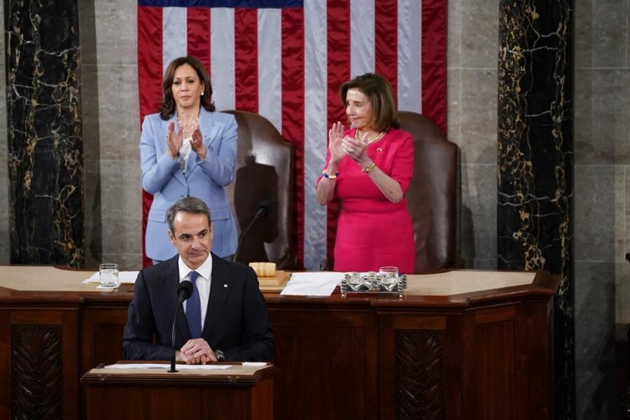 Η ιστορική ομιλία Μητσοτάκη στο αμερικανικό Κογκρέσο