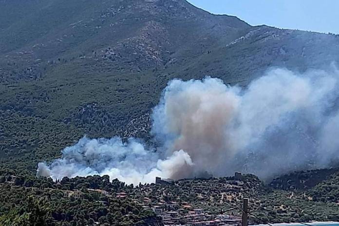 Φωτιά τώρα σε δασική έκταση στο Πόρτο Γερμενό