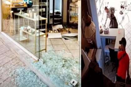 Κλέφτες διέρρηξαν κατάστημα στο Περιστέρι και πήραν... κρέμες ομορφιάς [Βιντεο]