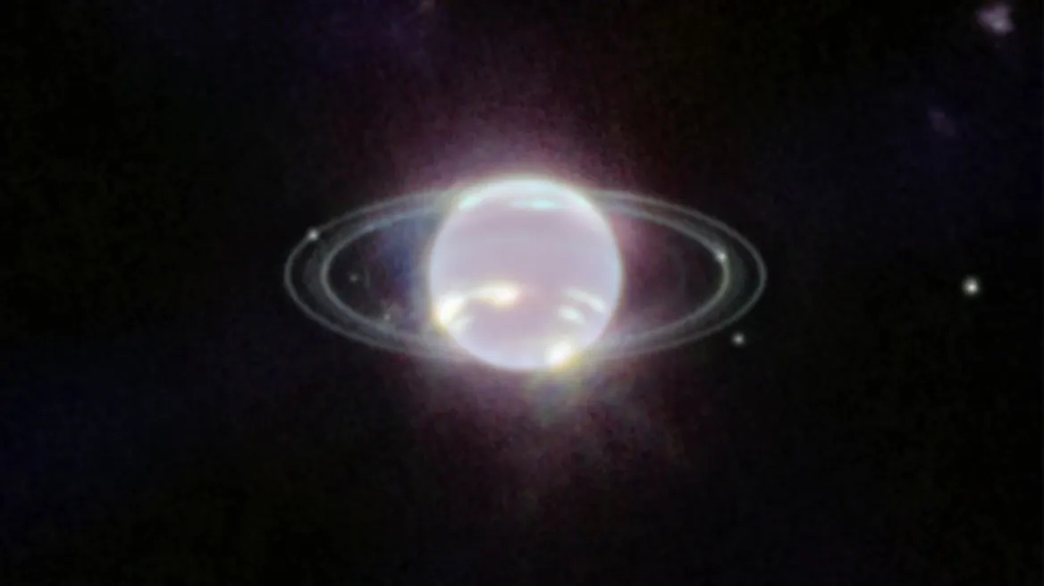 «Mαγική» εικόνα του Ποσειδώνα με τους δακτυλίους του από το τηλεσκόπιο James Webb
