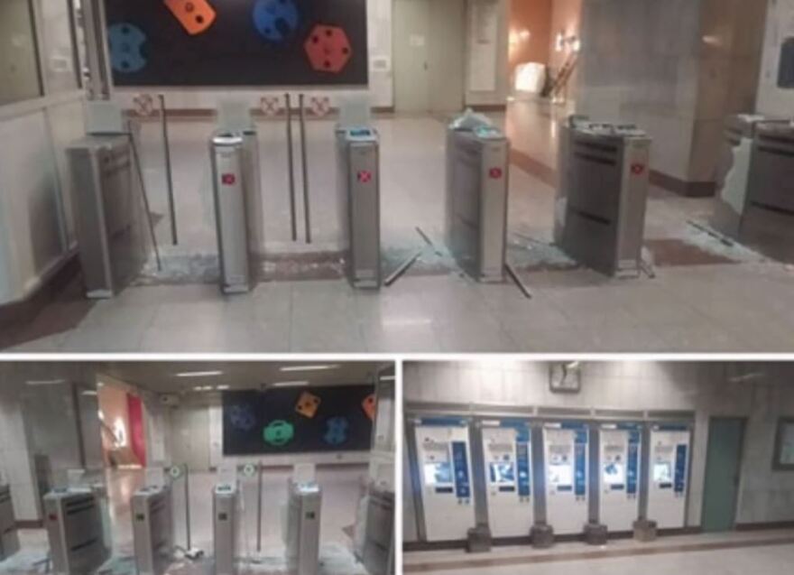 Επίθεση αγνώστων στον σταθμό του μετρό Συγγρού Φιξ - Ζημιές σε μηχανήματα και τρεις προσαγωγές
