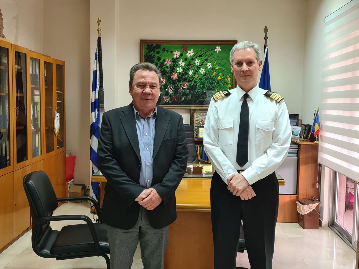 Συνάντηση Μελετίου με τον νέο Διοικητή της ΑΕΝ Ασπροπύργου Πλοίαρχο Κ. Γιαλελή