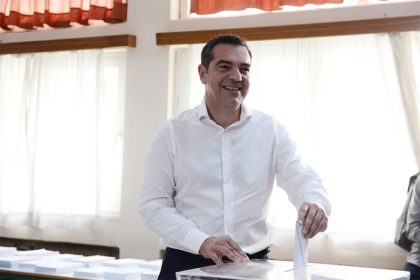 Στην Κυψέλη ψήφισε ο Αλ. Τσίπρας: «Η αλλαγή είναι σήμερα στα χέρια του λαού μας»