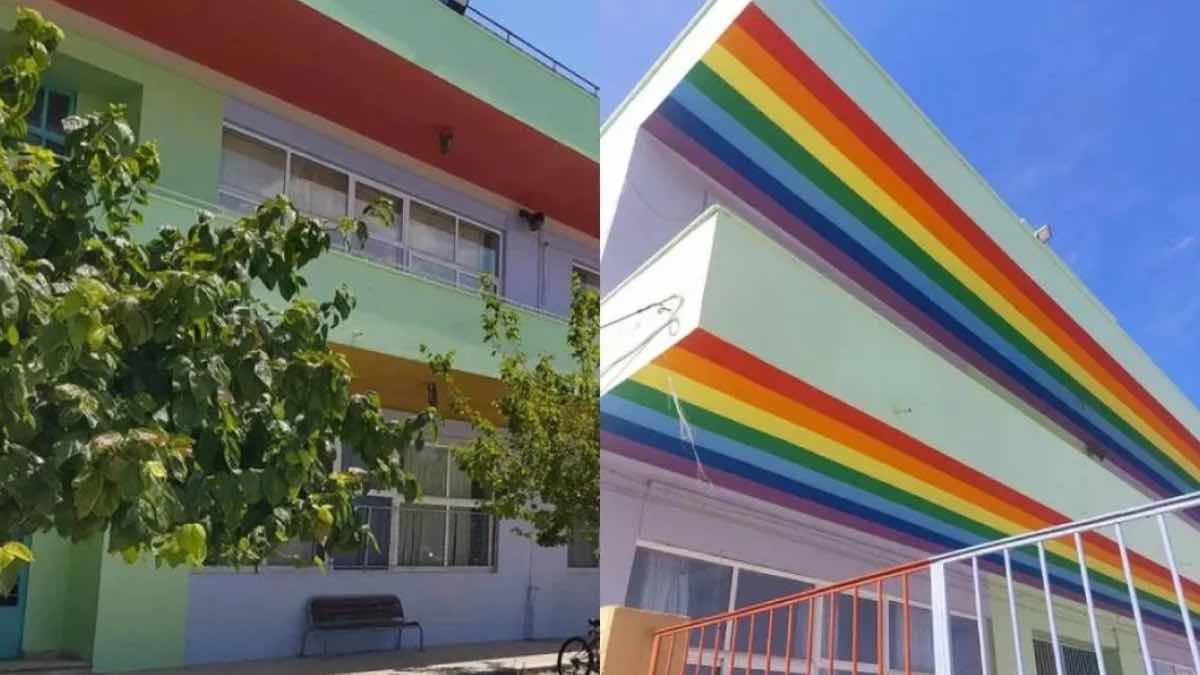 Το βάψιμο σε ένα σχολείο έφερε αντιδράσεις - Γονείς πιστεύουν ότι είναι αναφορά σε ΛΟΑΤΚΙ+