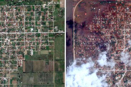 Δορυφορικές εικόνες αποτυπώνουν το μέγεθος της καταστροφής στη Θεσσαλία
