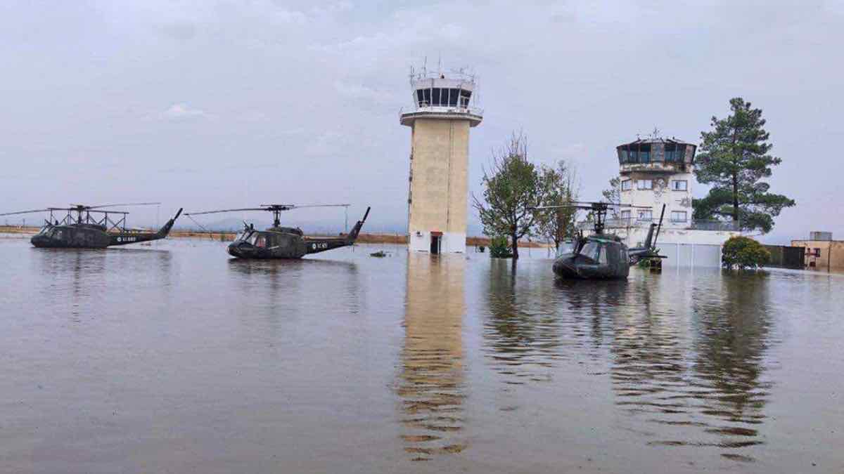Τι απαντά το ΓΕΣ για τα ελικόπτερα που πλημμύρισαν στο Στεφανοβίκειο 