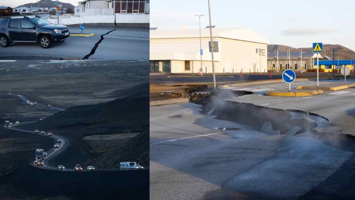 Απίστευτες σκηνές στην Ισλανδία λόγω του ηφαιστείου: Δρόμοι κόβονται στα δύο, χιλιάδες σεισμοί