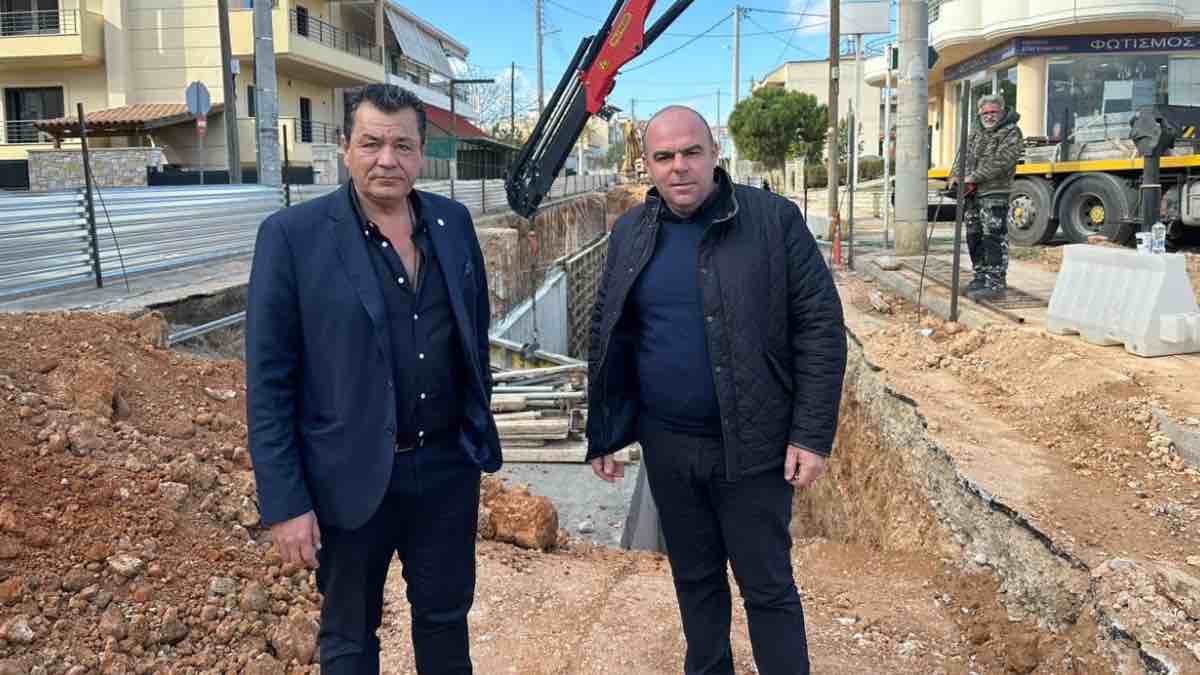 Τον Δήμο Φυλής επισκέφθηκε ο Λευτέρης Κοσμόπουλος - Επιθεώρηση στα αντιπλημμυρικά έργα