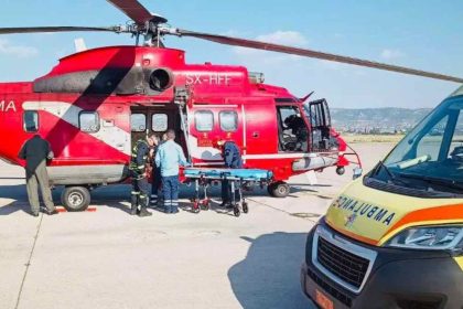 Στο Στρατιωτικό αεροδρόμιο Ελευσίνας μεταφέρθηκε γυναίκα πολυτραυματίας από την Δίρφυ