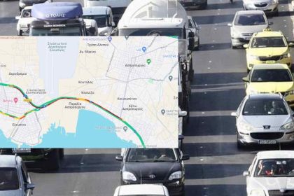 Κυκλοφοριακό Χάος στην Αθηνών Κορίνθου λόγω τροχαίου στον Ασπρόπυργο